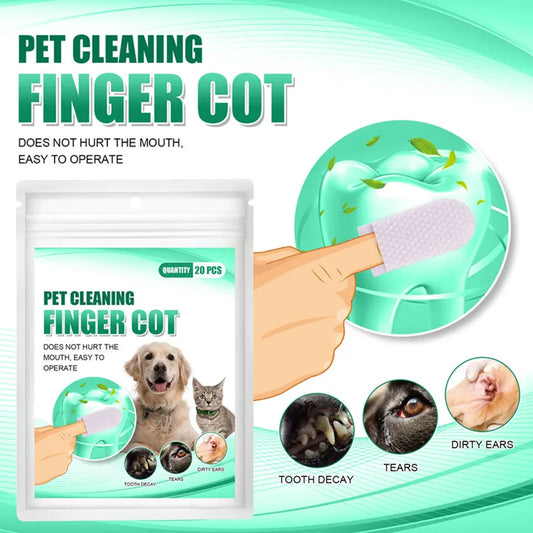 Disposable Teeth Cleaning Finger Wipes – Grooming Essentials for Dogs and Cats - My Store