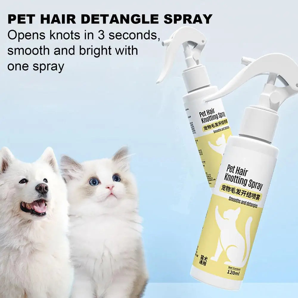 Dog & Cat Detangling Spray – Gentle, Anti-Static Grooming Solution (120ml) - My Store