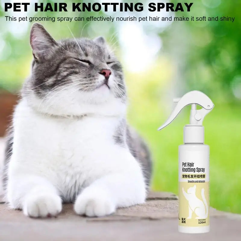 Dog & Cat Detangling Spray – Gentle, Anti-Static Grooming Solution (120ml) - My Store