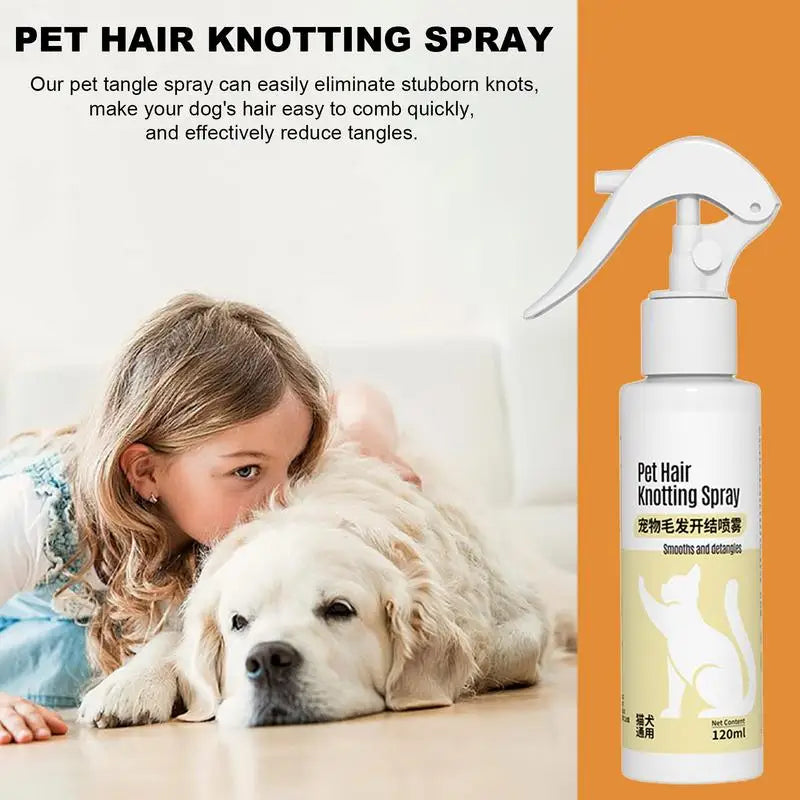 Dog & Cat Detangling Spray – Gentle, Anti-Static Grooming Solution (120ml) - My Store