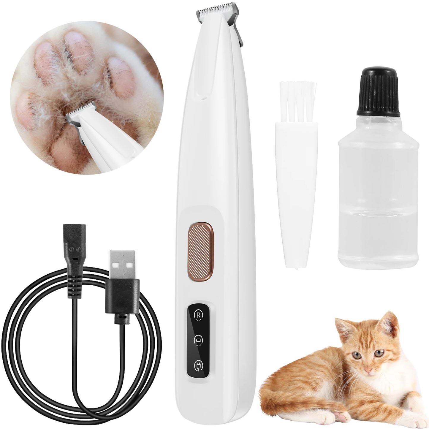 Dog Paw Trimmer with LED Light – Safe, Precise, and Portable Grooming Tool - My Store